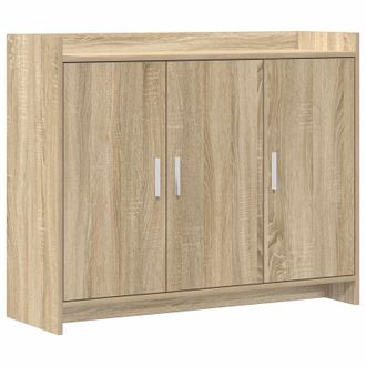 vidaXL Aparador Roble Sonoma 98,5 X 33 X 80 Cm Madera De Ingenier&iacute;a Vidaxl