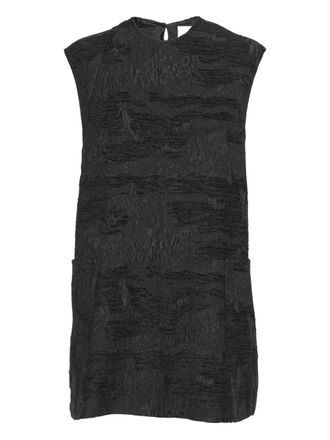 Henrik Vibskov Dart sleeveless mini dress - women - Cotton/Polyester/Recycled Polyester/Recycled Cotton - S - Black