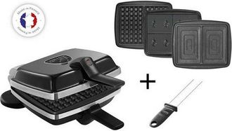 Lagrange Croque-gofre-obleas 3 Platos 1000w Negro - 039624