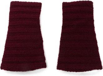 Lisa Yang Accessoires, Dames, Rood, ONE Size, Kasjmier, Aspen Vingerloze Handschoenen