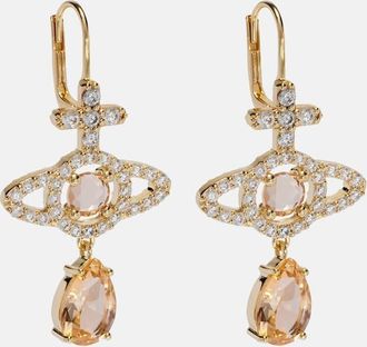 Vivienne Westwood Olympia embellished drop earrings