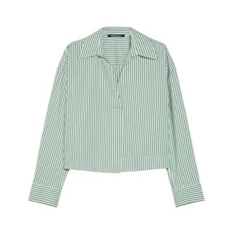 Pennyblack Dames, Blouses & Shirts, Groen, Maat: 3XS Katoen