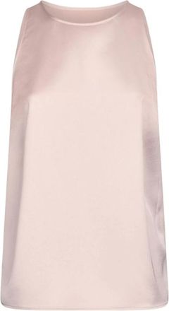 Liu Jo Roze satijnen top met strik - Dames - Tops zonder mouwen - Roze - XS - Satijn - Tops