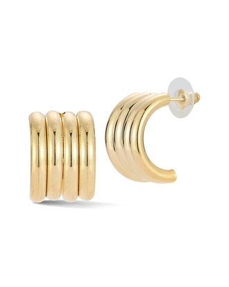 Glaze Jewelry Plated Chunky Hoop Earrings