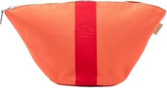 Herm&egrave;s Pre-owned Tela pouches - - Pre-owned - Donna - Arancione - ONE SIZE