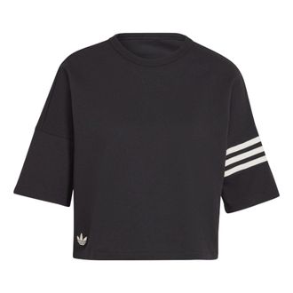 adidas (WMNS) adidas Adicolor Neuclassics T-Shirt Asia Sizing Black HM1758