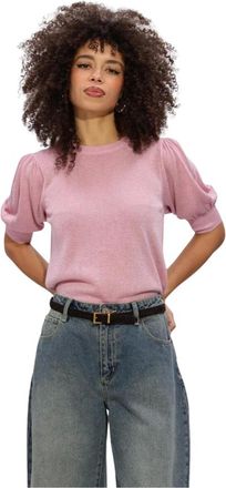 Minus Dames, Truien, Roze, Maat: 2XL Viscose