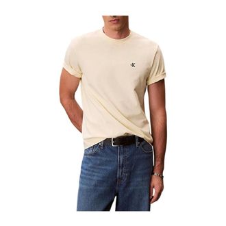 Calvin Klein T-Shirts, male, Beige, Size: XL T-Shirts