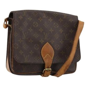 Louis Vuitton Pre-owned Cross Body Bags, female, Brown, Size: ONE SIZE Pre-owned Cartouchiere Shoulder Bag
