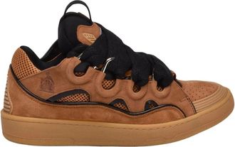 Lanvin Schoenen, Heren, Bruin, 41 EU, Leer, Curb Sneaker