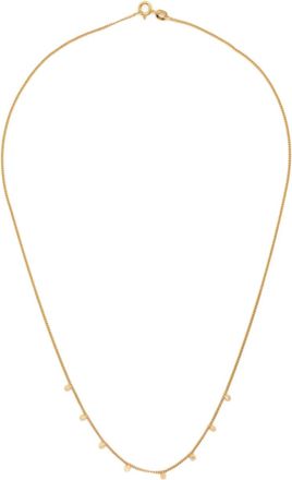 Wouters & Hendrix 18K gold hammered charm necklace - Oro