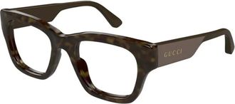 Gucci Glasses, male, Brown, 52 MM, Square Optical Frame