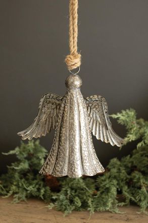 Kalalou Metal Angel Bell Door Hanger