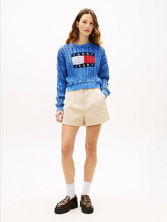 Tommy Hilfiger Shorts Claire de pernera ancha y talle alto