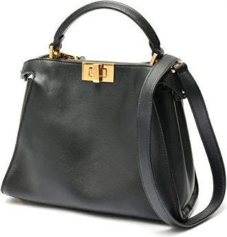 Fendi Pre-owned Handbags, female, Black, Size: ONE SIZE Pre-owned Leather fendi-bags