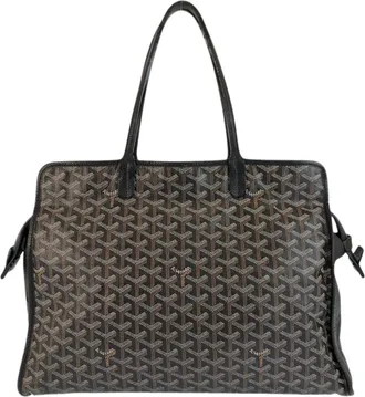 Goyard Black Brown Pvc Leather Shoulder Bag Tote Bag (Pre-Owned)