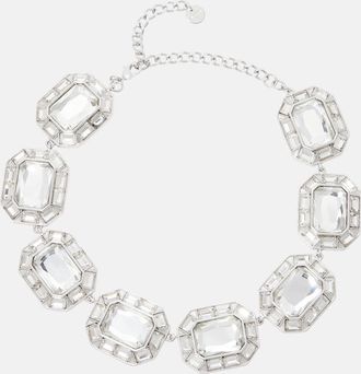 Self Portrait Crystal-embellished choker
