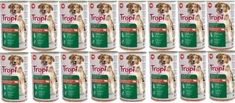OEM Comida Para Perros Tropi 1250g Con Ternera 16 Uds