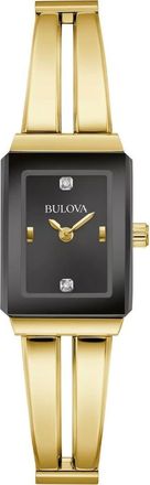 Bulova Diamond Bracelet Watch, 30mm x 9.2mm in Gold at Nordstrom Rack