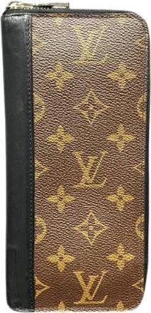 Louis Vuitton Pre-owned Wallets, male, Brown, Size: ONE SIZE Pre-owned Zippy Wallet Vertical Monogram Long Wallet