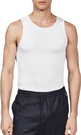 7 Diamonds Cotton & Modal Ribbed Tank in White at Nordstrom, Size Xxx-Large