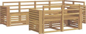 vidaXL Conjunto De Sof&aacute;s De Exterior 7 Uds. Blanco Vidaxl