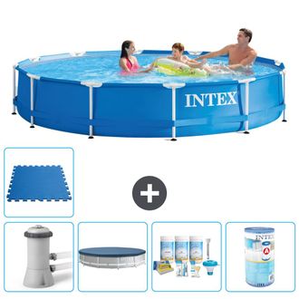 Intex Piscina Con Estructura Redonda - 366x76 Cm - 8-piezas S31714