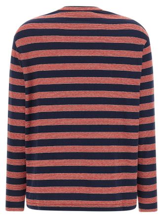 Jil Sander Striped Cotton T-Shirt - Navy