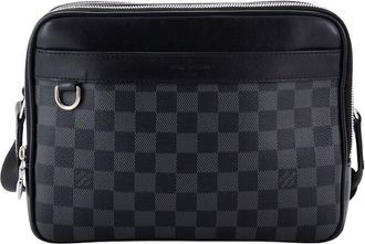 Louis Vuitton Black Damier Graphite Trocadero Nm Messenger Pm (Authentic Pre- Loved)