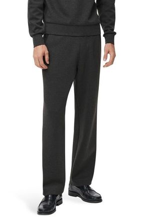 Mango Knit Drawstring Pants in Dark Heather Grey at Nordstrom, Size Small
