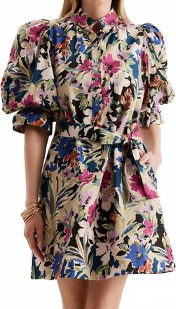 Tyler B&ouml;e Lydia Mini Dress In Watercolor Floral