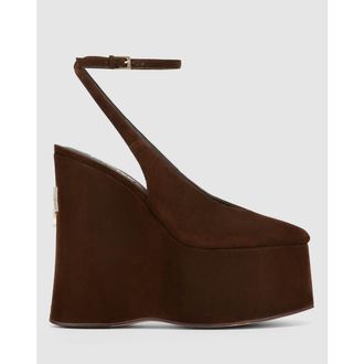 Naked Wolfe Tansy White Patent in Brown at Nordstrom, Size 37