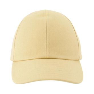 Courr&egrave;ges Signature AC Cotton Cap - unisex - Petten - Geel - S - Nylon - Accessoires