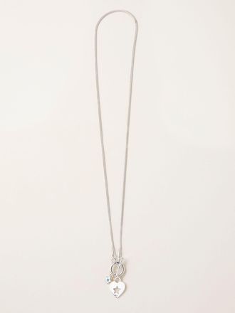 Fat Face FatFace Silver Tone Heart Charm Necklace