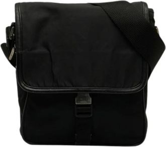 Prada Pre-owned Vintage Crossbody Bag - Dames - Vintage Schoudertas - Zwart - ONE Size - Leer - Vintage