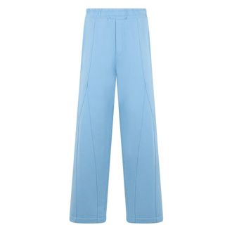Dolce & Gabbana Wide Trousers, male, Blue, Size: S Sports pants in cotton