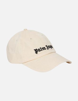 Palm Angels Mens Palm Angels Classic Logo Cream Hat - Tan
