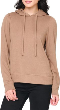 Gibsonlook Chic Luxe Alpine Hoodie in Mocha Mousse at Nordstrom, Size Xx-Small