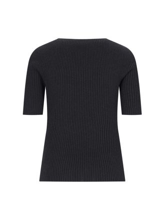 Courr&egrave;ges Womens Sweaters Black Cotton