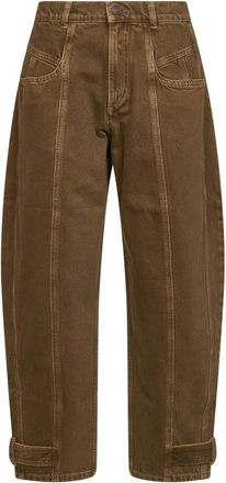 Isabel Marant Wide Jeans - Dames - Loose Fit Jeans - Bruin - S - Jeans