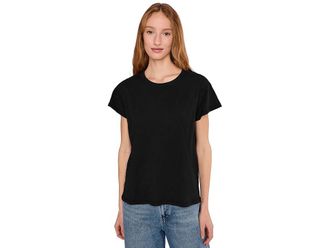 Mod-o-doc Short Sleeve Favorite T-Shirts Womens Clothing Black 1 : MD (US 8-10), Cotton