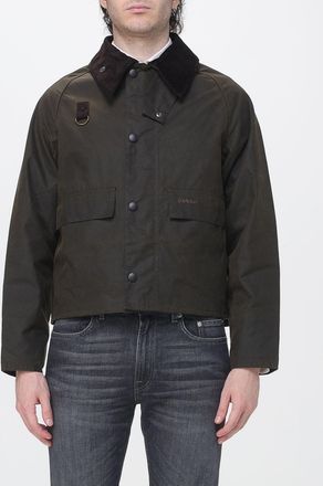 Barbour SL Spey Waxed Cotton Jacket with Corduroy Collar