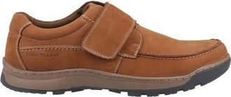 Hush Puppies Mens Casper Leather Touch Fastening Casual Shoes (Tan) - Size UK 11