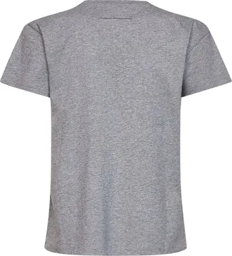 Maison Margiela Womens T-Shirt Numeric Melange Grey Cotton T-Shirts & Jerseys