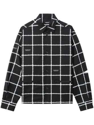 Undercover graphic-print cut-out shirt - Black