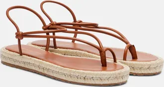 Gianvito Rossi Leather espadrille sandals