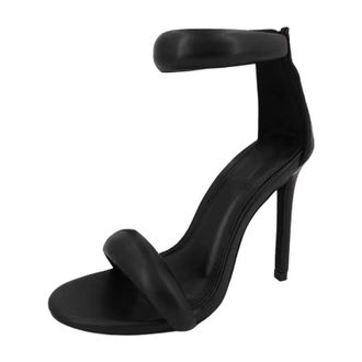 Generic Sandal for Women Women Sandals Summer New Pattern Solid Color Simple Slim Heel High Heel Fashion Open Toe Comfortable Large Size Versatile Zipper Shoe