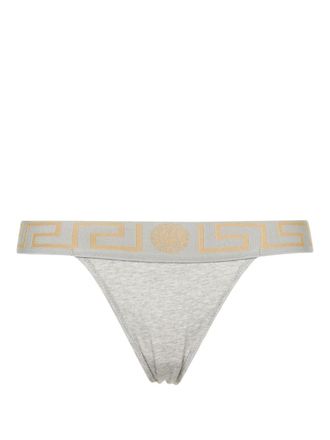 Versace Costume da bagno con Greca - Grigio