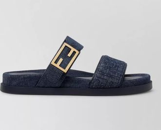 Fendi denim slides