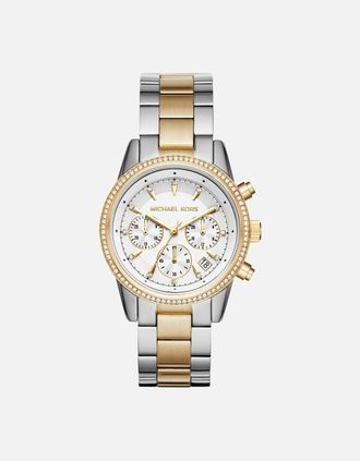 Michael Kors Womens Michael Kors MK6474 Ritz Chronograph Ladies Watch - White